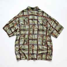 画像2: 90's puritan RAYON ALL OVER PATTERN S/S BOX SHIRT (2)