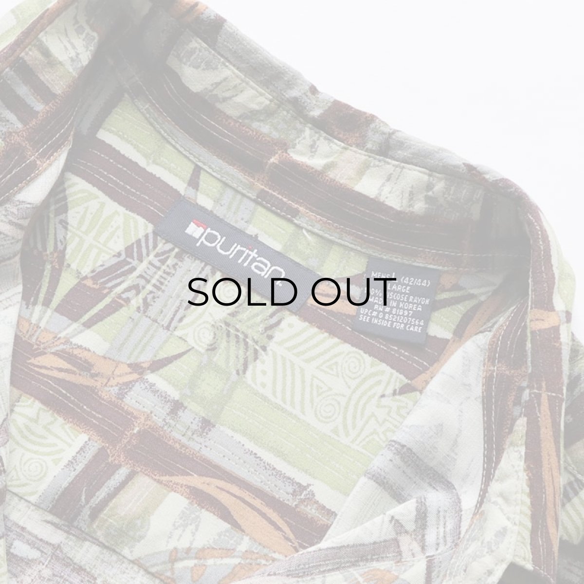 画像6: 90's puritan RAYON ALL OVER PATTERN S/S BOX SHIRT (6)