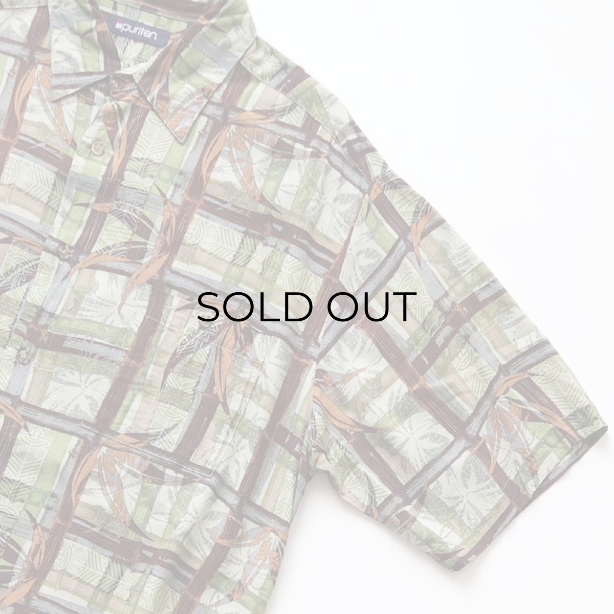 画像3: 90's puritan RAYON ALL OVER PATTERN S/S BOX SHIRT (3)