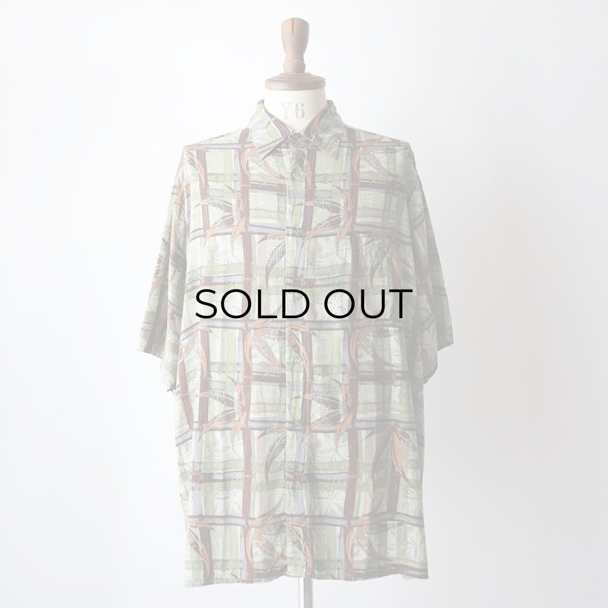 画像8: 90's puritan RAYON ALL OVER PATTERN S/S BOX SHIRT (8)