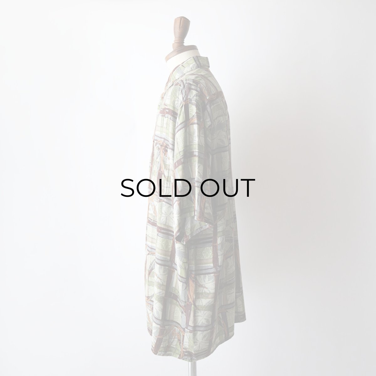 画像9: 90's puritan RAYON ALL OVER PATTERN S/S BOX SHIRT (9)