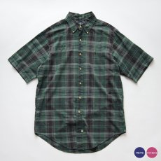 画像1: 90's Ralph Lauren COTTON MADRAS CHECK S/S B/D SHIRT (1)