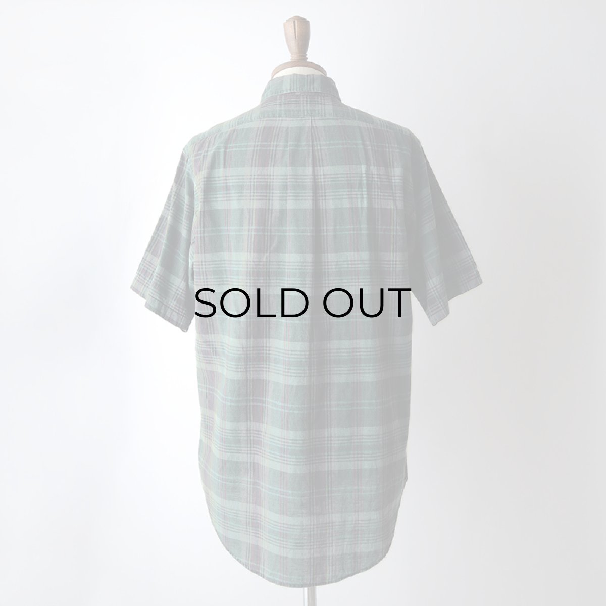 画像10: 90's Ralph Lauren COTTON MADRAS CHECK S/S B/D SHIRT (10)
