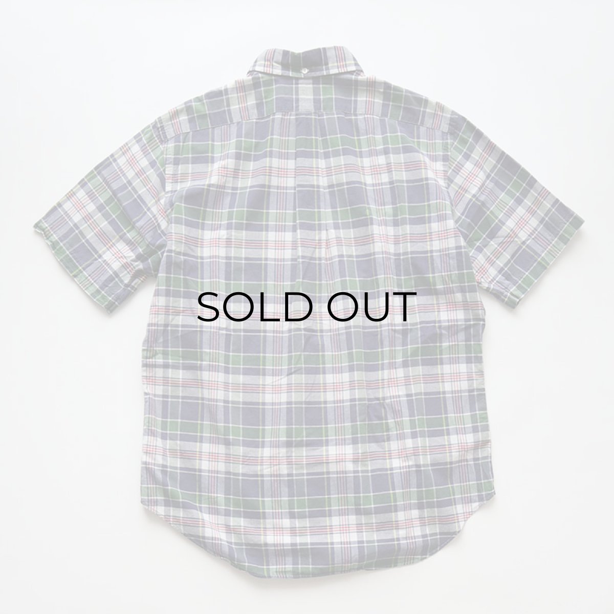 画像2: 〜00's Ralph Lauren COTTON MADRAS CHECK S/S B/D SHIRT (2)