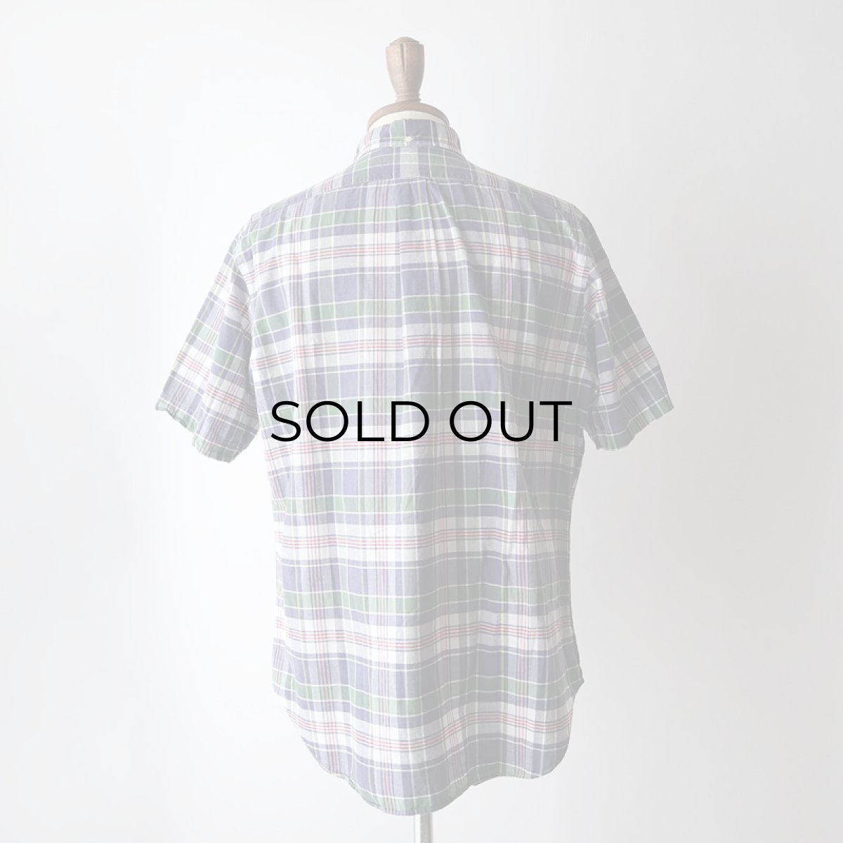 画像12: 〜00's Ralph Lauren COTTON MADRAS CHECK S/S B/D SHIRT (12)