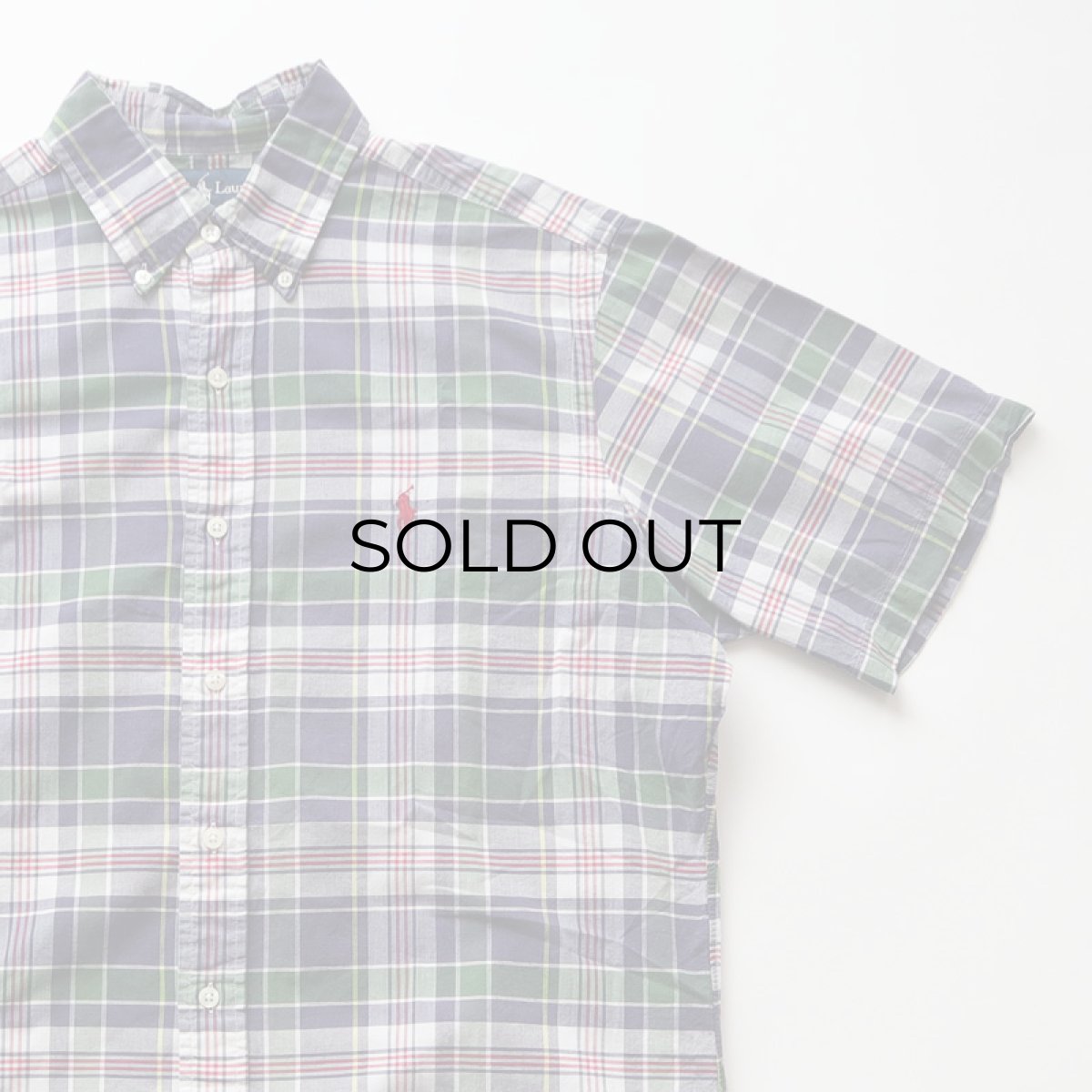 画像3: 〜00's Ralph Lauren COTTON MADRAS CHECK S/S B/D SHIRT (3)