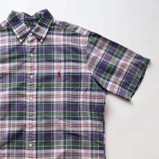 画像3: 〜00's Ralph Lauren COTTON MADRAS CHECK S/S B/D SHIRT (3)