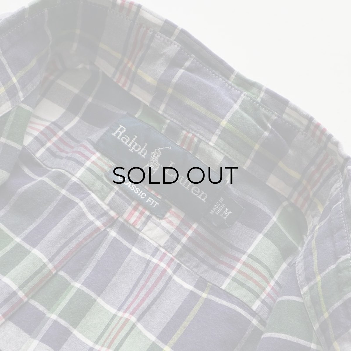 画像7: 〜00's Ralph Lauren COTTON MADRAS CHECK S/S B/D SHIRT (7)