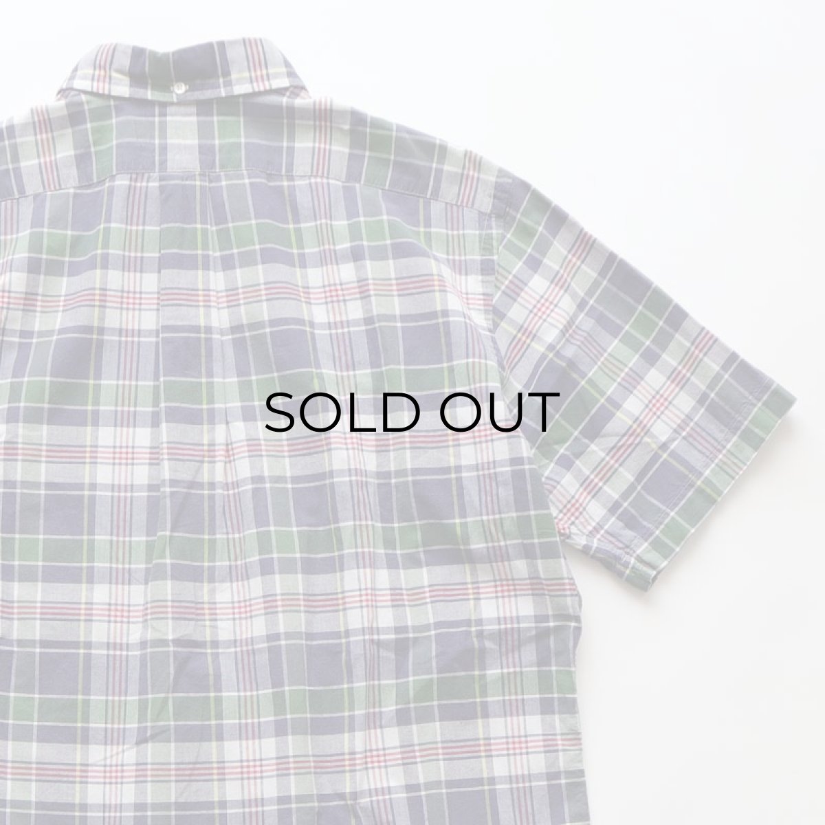 画像5: 〜00's Ralph Lauren COTTON MADRAS CHECK S/S B/D SHIRT (5)