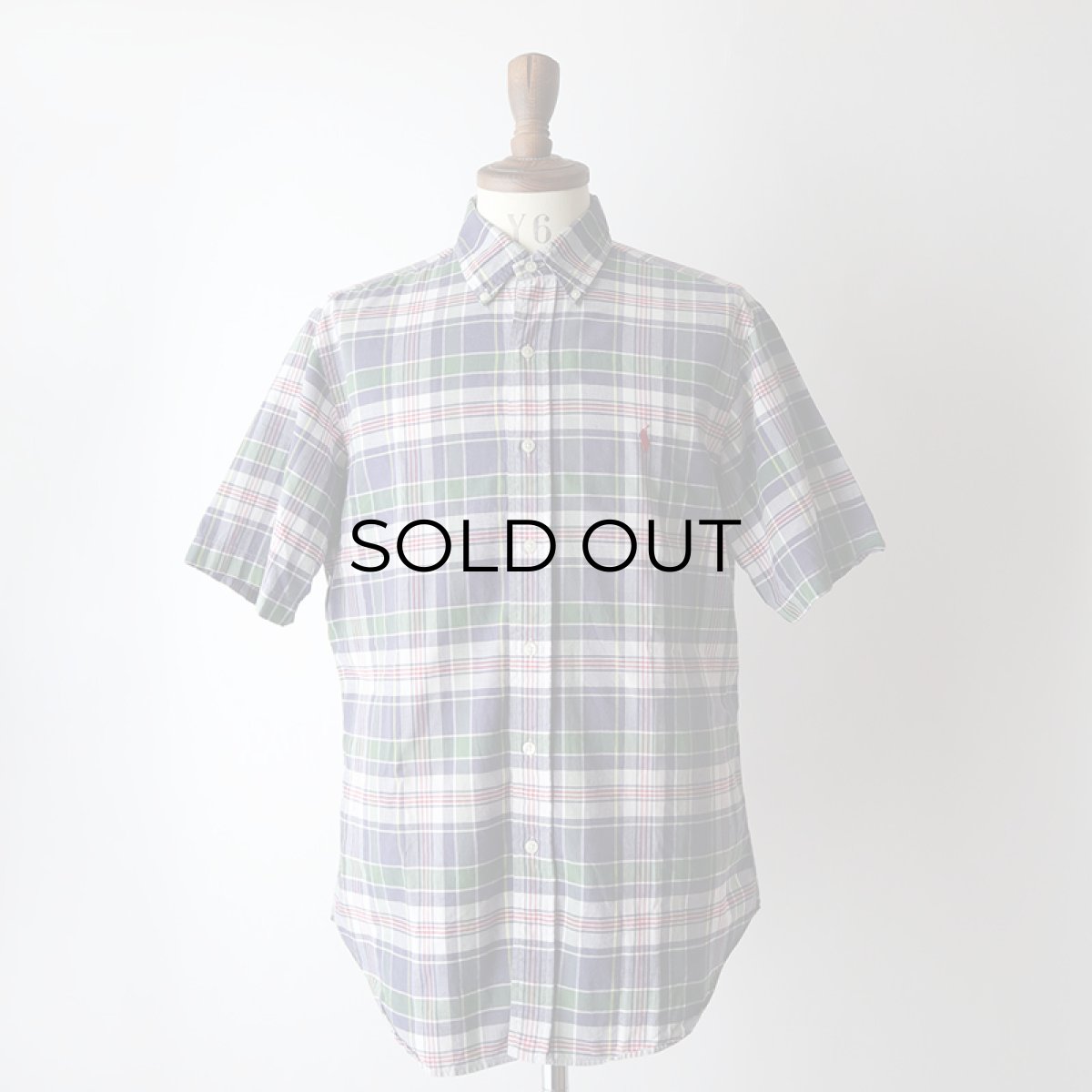 画像10: 〜00's Ralph Lauren COTTON MADRAS CHECK S/S B/D SHIRT (10)