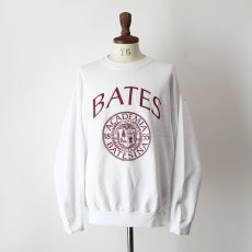 画像8: 80's Velva Sheen PRINT CREW NECK SWEAT "BATES" "MADE IN USA" (8)