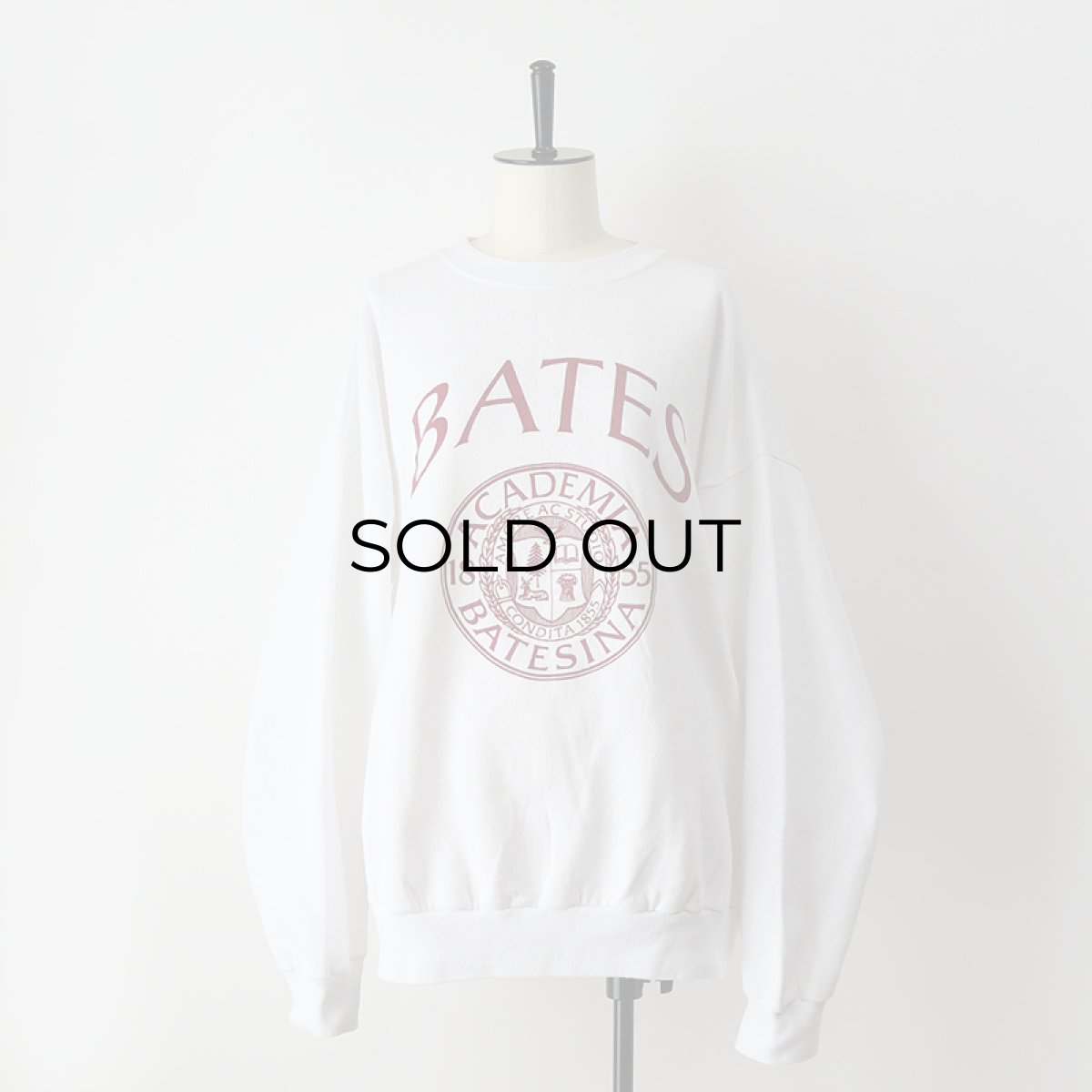 画像11: 80's Velva Sheen PRINT CREW NECK SWEAT "BATES" "MADE IN USA" (11)