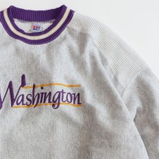 画像3: 80's The Game EMBROIDERED 2-TONE CREW NECK HEAVY SWEAT "Washington" "MADE IN USA" (3)