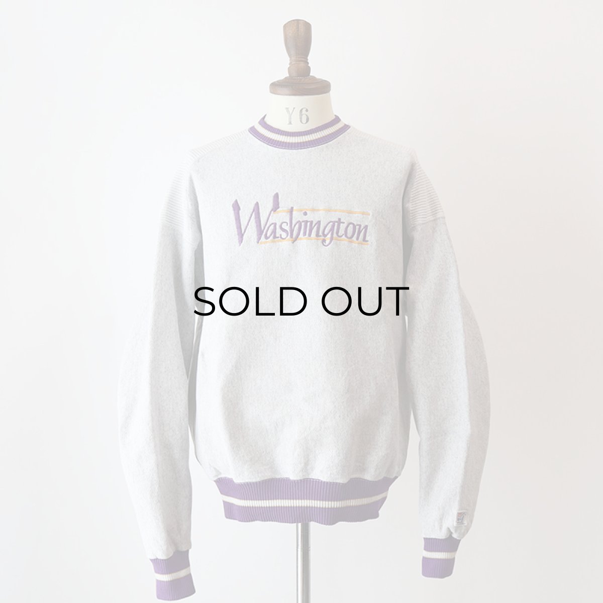 画像10: 80's The Game EMBROIDERED 2-TONE CREW NECK HEAVY SWEAT "Washington" "MADE IN USA" (10)