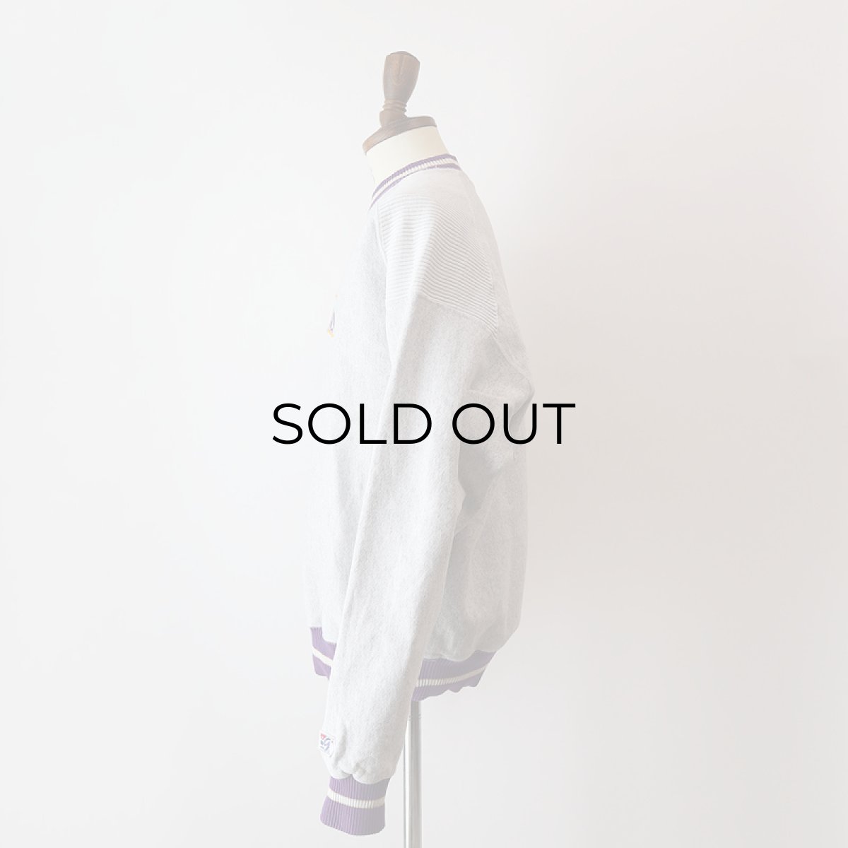 画像11: 80's The Game EMBROIDERED 2-TONE CREW NECK HEAVY SWEAT "Washington" "MADE IN USA" (11)