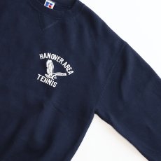 画像4: 90's RUSSELL PRINT CREW NECK SWEAT "HANOVER AREA TENNIS" "MADE IN USA" (4)