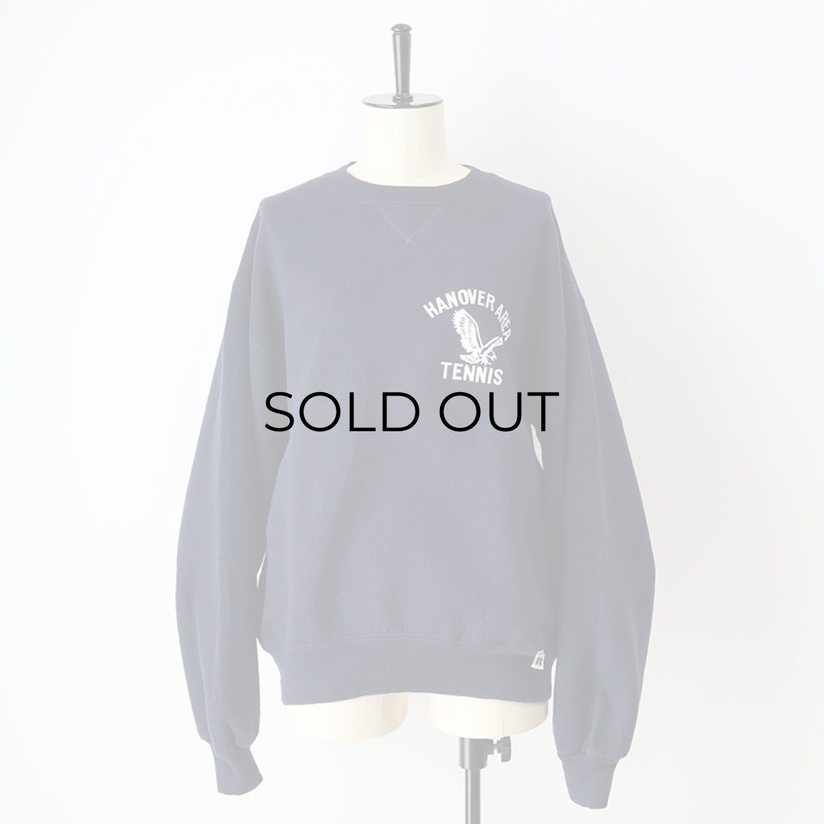 画像9: 90's RUSSELL PRINT CREW NECK SWEAT "HANOVER AREA TENNIS" "MADE IN USA" (9)
