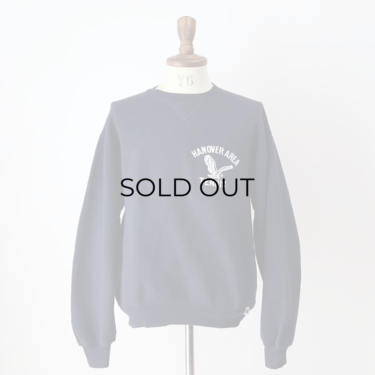画像12: 90's RUSSELL PRINT CREW NECK SWEAT "HANOVER AREA TENNIS" "MADE IN USA" (12)