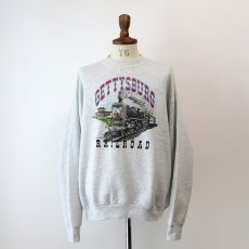 画像11: 90's UNKNOWN BRAND PRINT CREW NECK SWEAT "GETTYSBURG" (11)