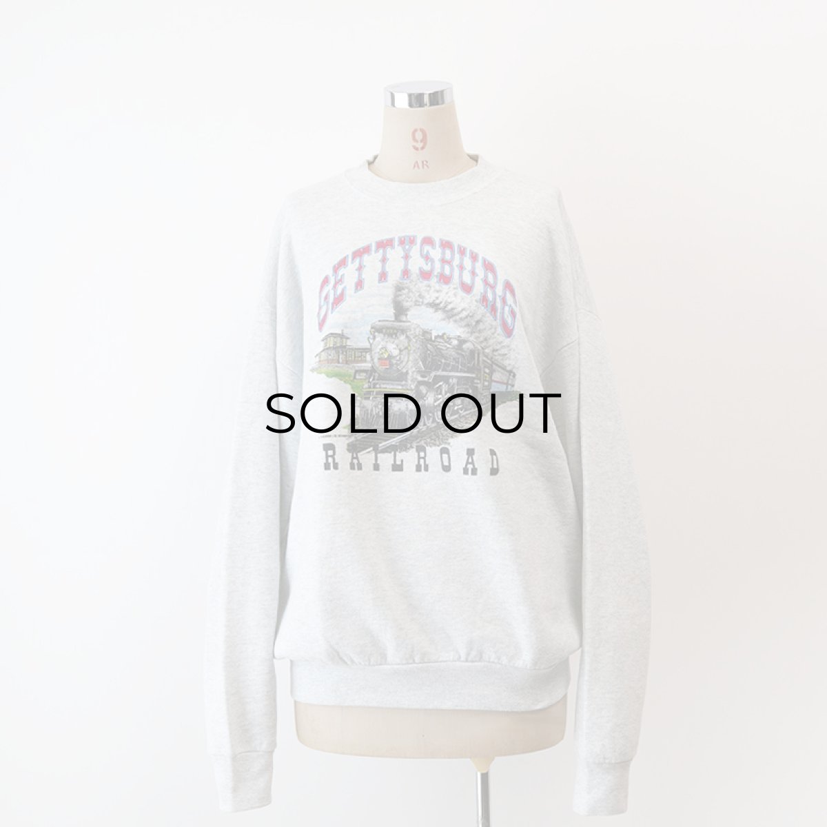 画像14: 90's UNKNOWN BRAND PRINT CREW NECK SWEAT "GETTYSBURG" (14)