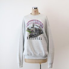 画像14: 90's UNKNOWN BRAND PRINT CREW NECK SWEAT "GETTYSBURG" (14)