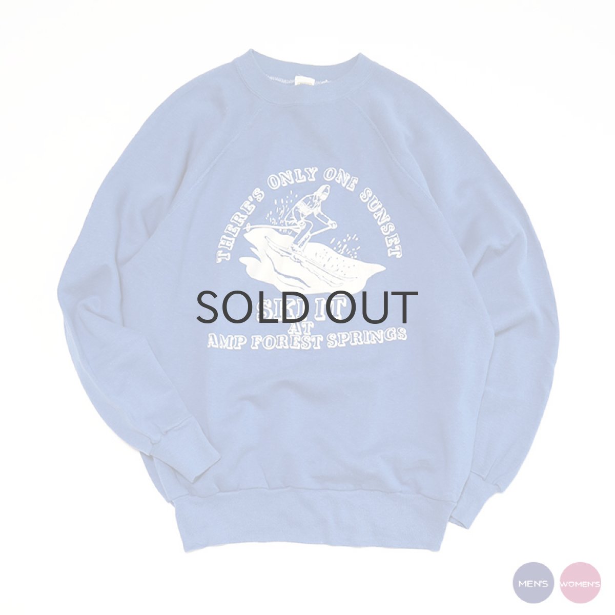 画像1: 80's Velva Sheen PRINT CREW NECK SWEAT "THERE'S ONLY ONE SUNSET" "MADE IN USA" (1)