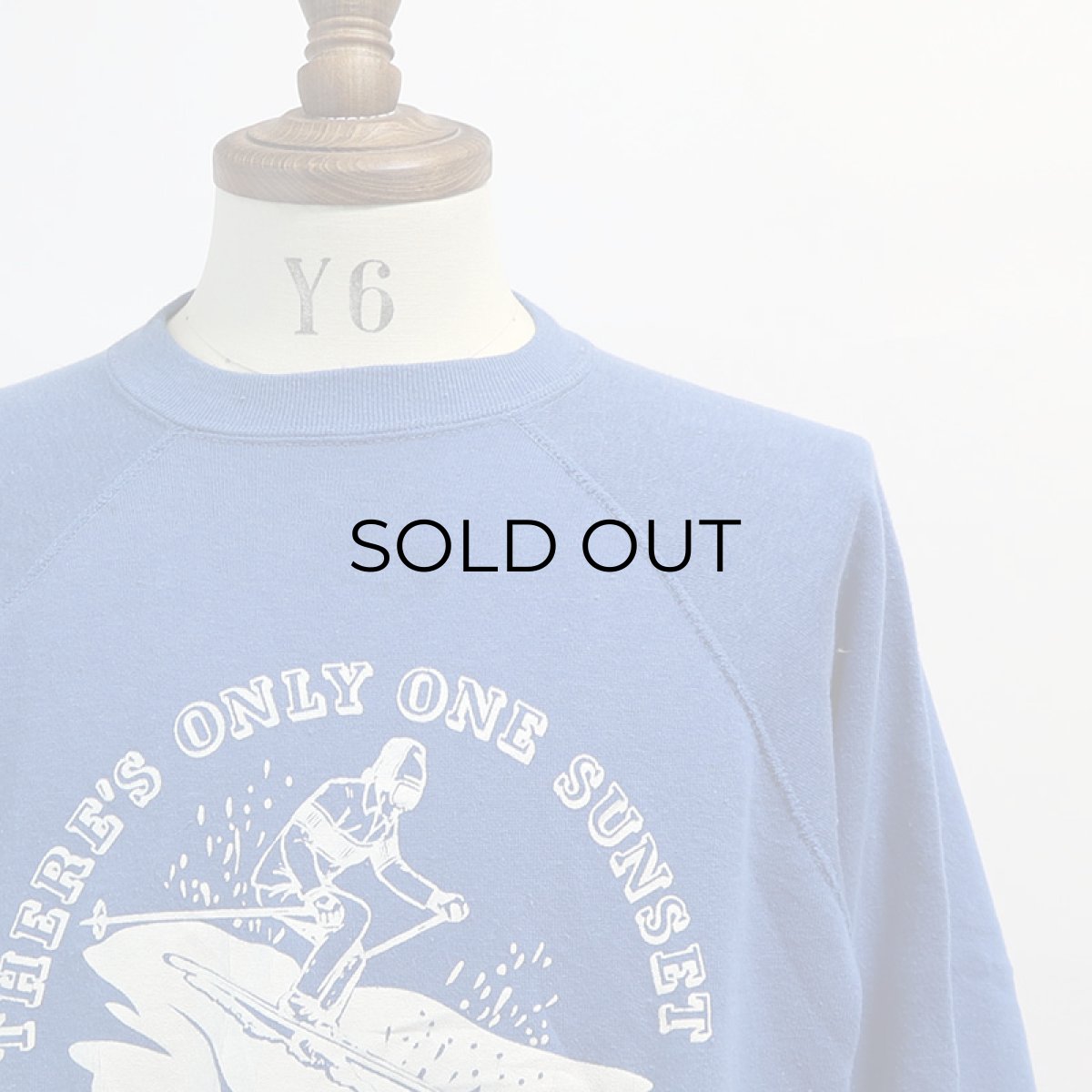 画像10: 80's Velva Sheen PRINT CREW NECK SWEAT "THERE'S ONLY ONE SUNSET" "MADE IN USA" (10)