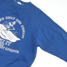 画像4: 80's Velva Sheen PRINT CREW NECK SWEAT "THERE'S ONLY ONE SUNSET" "MADE IN USA" (4)