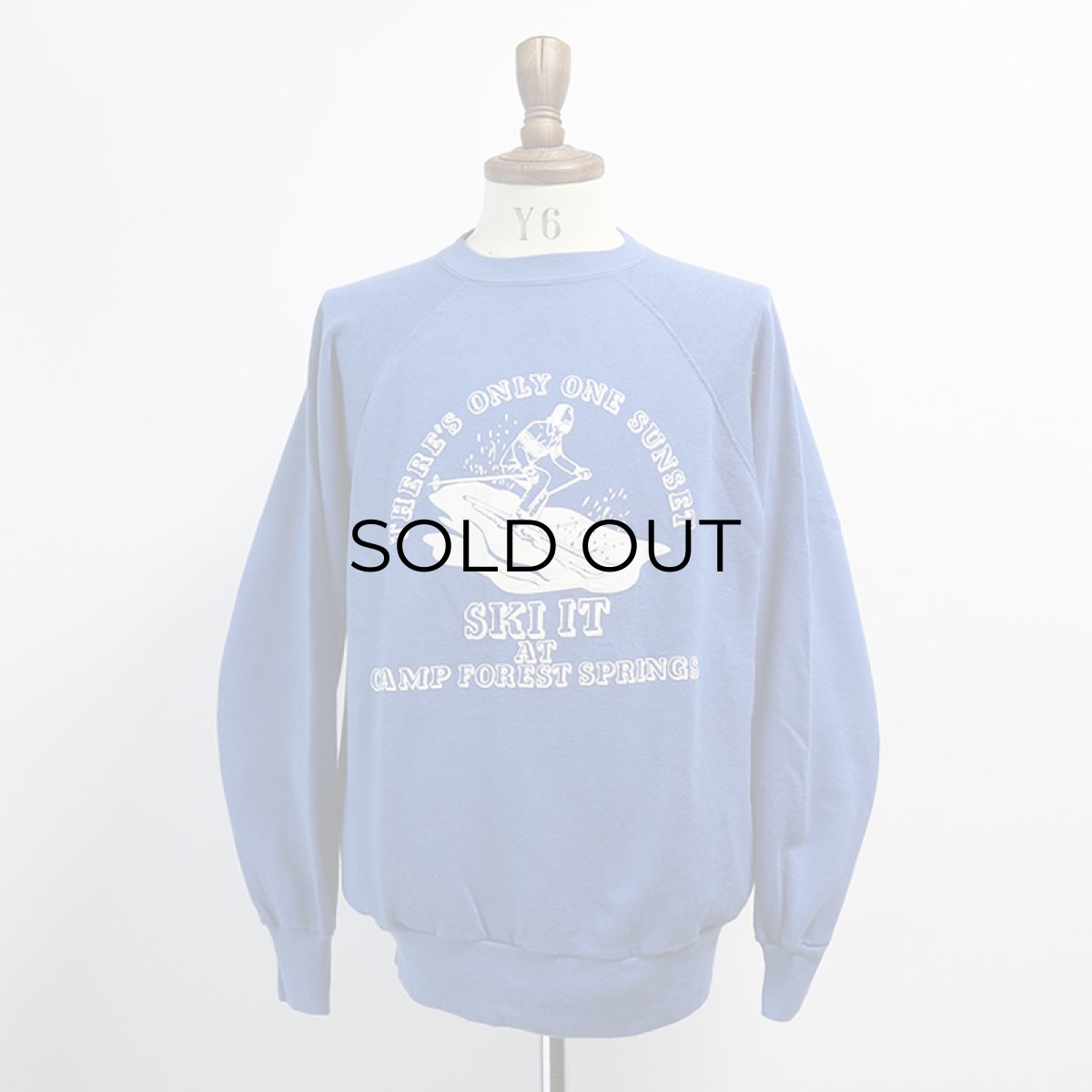 画像11: 80's Velva Sheen PRINT CREW NECK SWEAT "THERE'S ONLY ONE SUNSET" "MADE IN USA" (11)