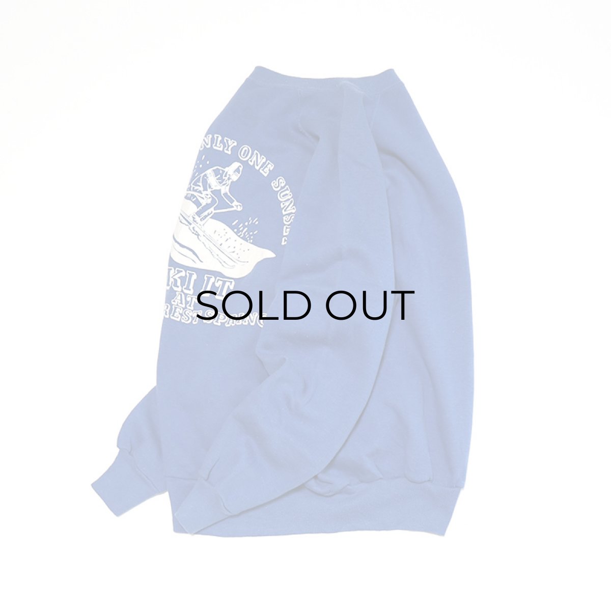 画像2: 80's Velva Sheen PRINT CREW NECK SWEAT "THERE'S ONLY ONE SUNSET" "MADE IN USA" (2)