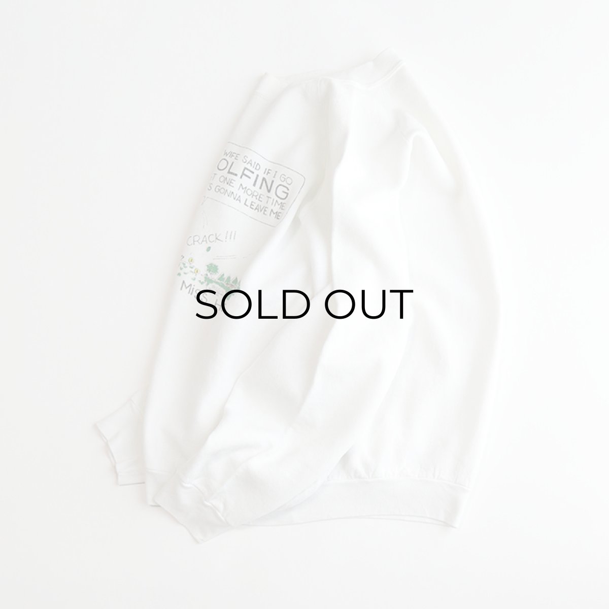 画像2: 80's FRUIT OF THE LOOM PRINT CREW NECK SWEAT "GOLFING" "MADE IN USA" (2)