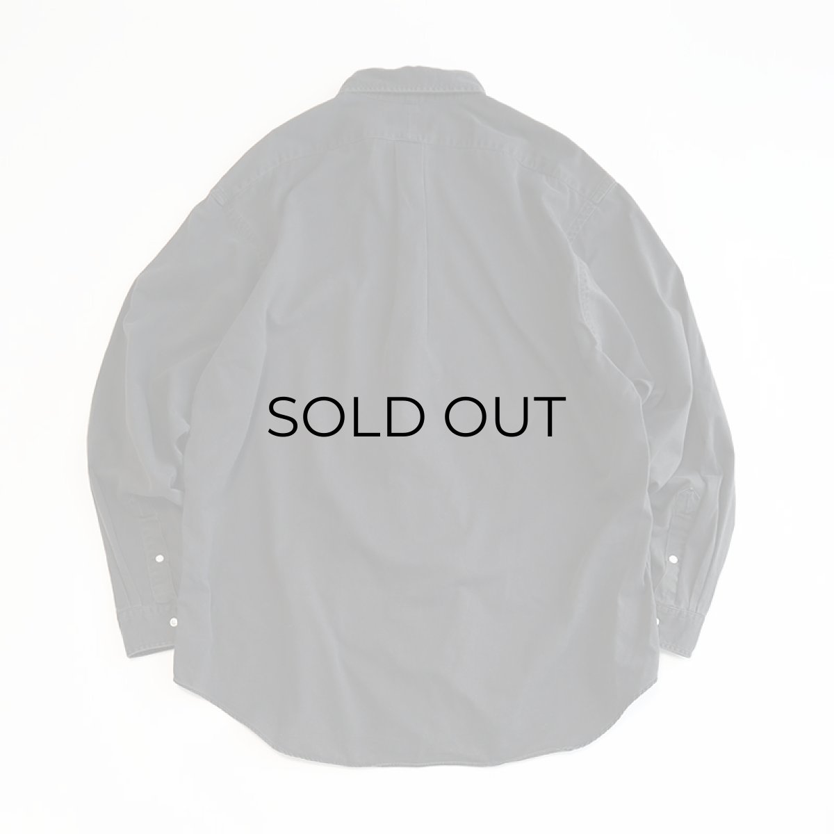 画像2: 90's Ralph Lauren BLACK COTTON TWILL B/D SHIRT (2)