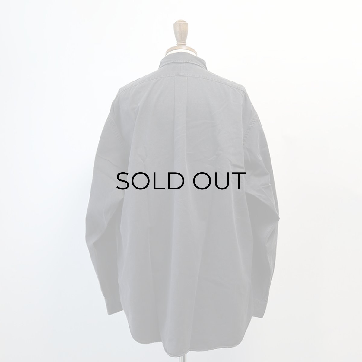 画像11: 90's Ralph Lauren BLACK COTTON TWILL B/D SHIRT (11)