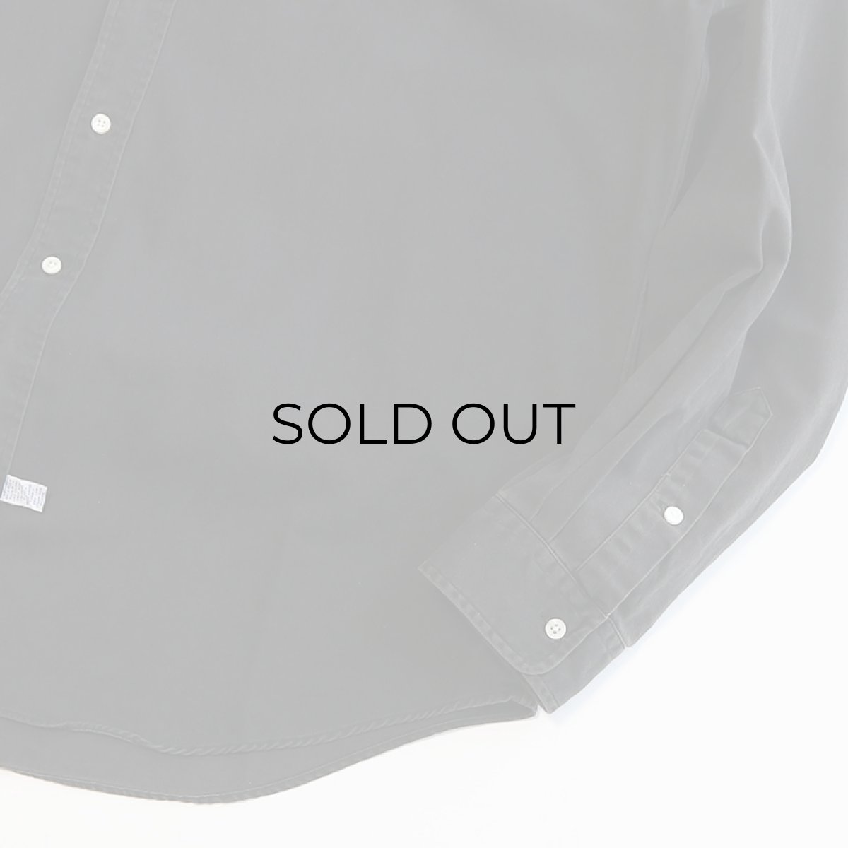 画像4: 90's Ralph Lauren BLACK COTTON TWILL B/D SHIRT (4)