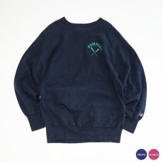 画像1: 90's Champion REVERSE WEAVE EMBROIDERED CREW NECK SWEAT  "NEWPORT" "MADE IN USA" (1)