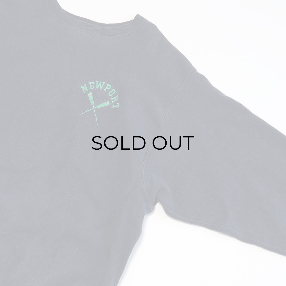 画像3: 90's Champion REVERSE WEAVE EMBROIDERED CREW NECK SWEAT  "NEWPORT" "MADE IN USA" (3)