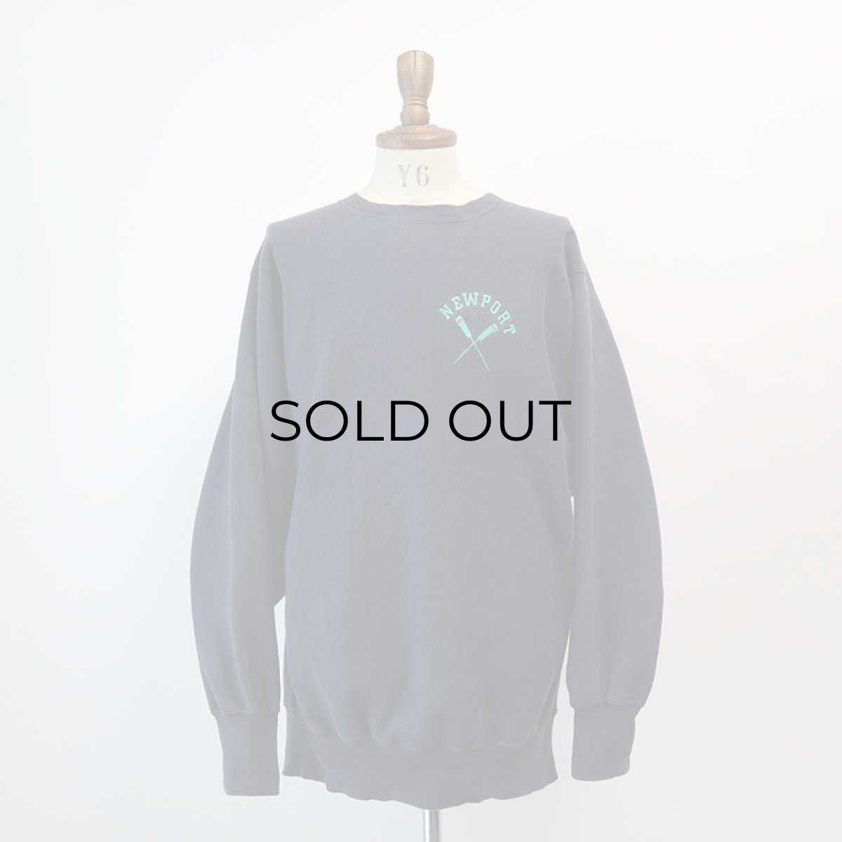 画像10: 90's Champion REVERSE WEAVE EMBROIDERED CREW NECK SWEAT  "NEWPORT" "MADE IN USA" (10)