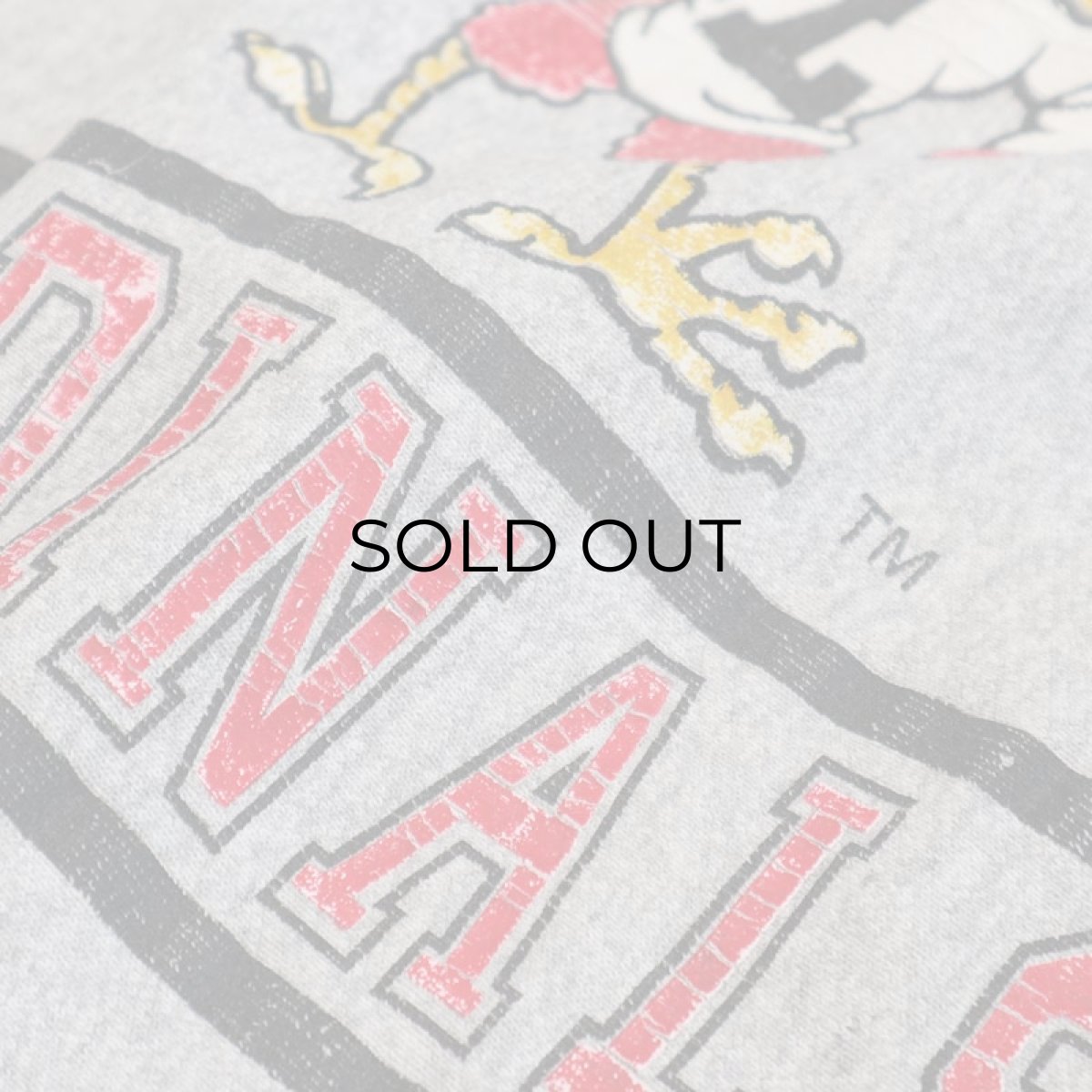 画像7: 80's Hanes REVERSE WEAVE style PRINT CREW NECK SWEAT  "LOUISVILLE CARDINALS" "MADE IN USA" (7)