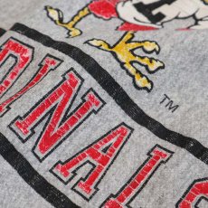 画像7: 80's Hanes REVERSE WEAVE style PRINT CREW NECK SWEAT  "LOUISVILLE CARDINALS" "MADE IN USA" (7)