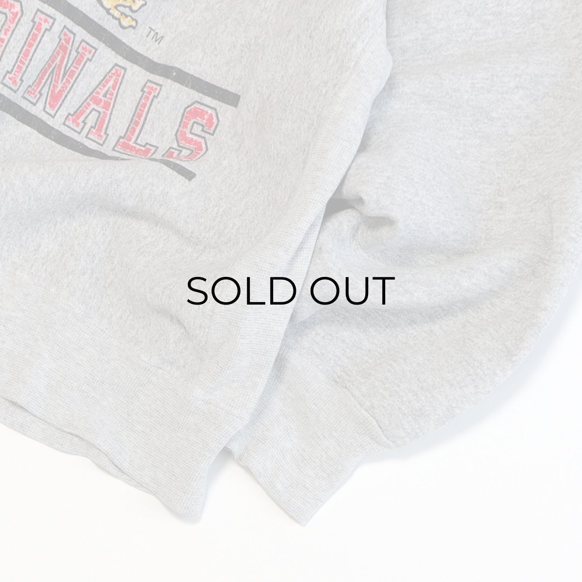 画像4: 80's Hanes REVERSE WEAVE style PRINT CREW NECK SWEAT  "LOUISVILLE CARDINALS" "MADE IN USA" (4)