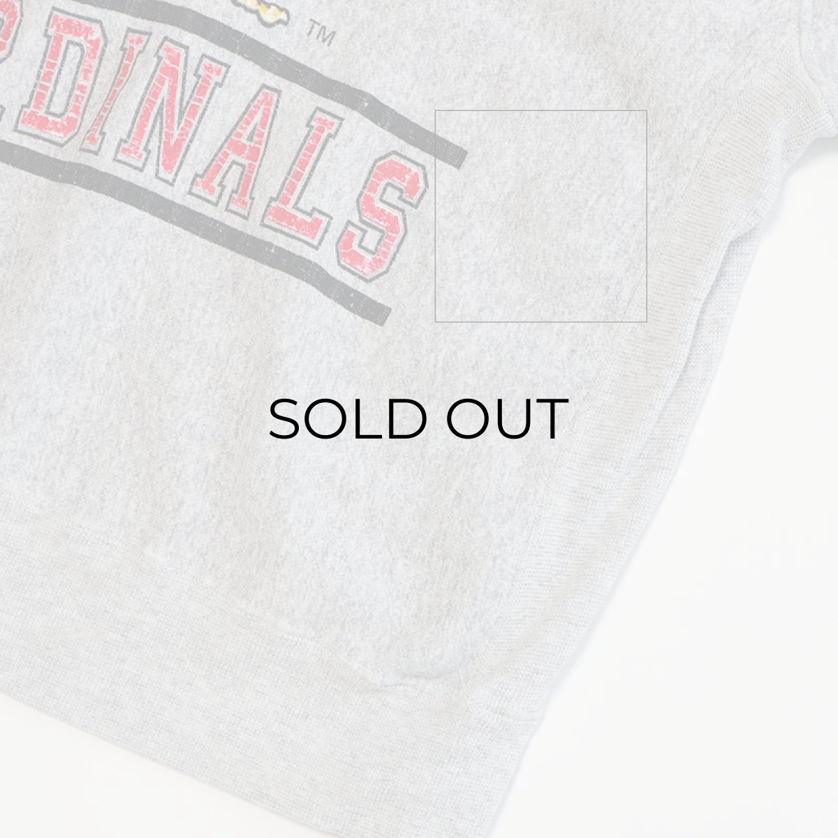 画像8: 80's Hanes REVERSE WEAVE style PRINT CREW NECK SWEAT  "LOUISVILLE CARDINALS" "MADE IN USA" (8)