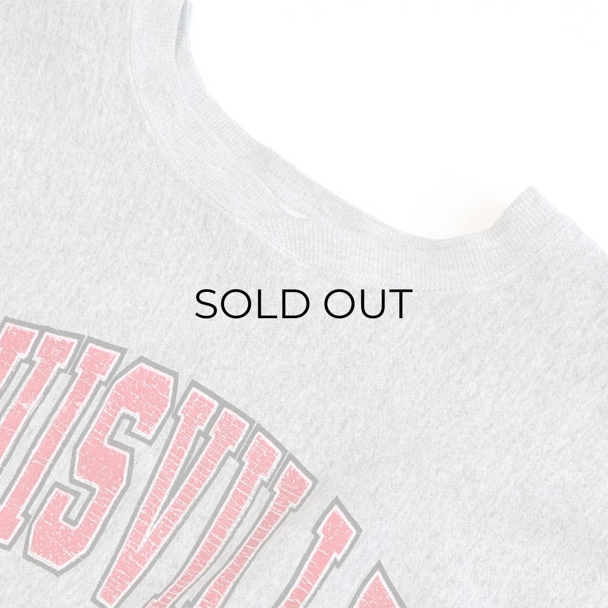 画像5: 80's Hanes REVERSE WEAVE style PRINT CREW NECK SWEAT  "LOUISVILLE CARDINALS" "MADE IN USA" (5)