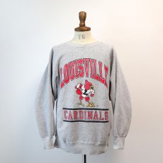 画像15: 80's Hanes REVERSE WEAVE style PRINT CREW NECK SWEAT  "LOUISVILLE CARDINALS" "MADE IN USA" (15)