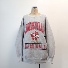 画像18: 80's Hanes REVERSE WEAVE style PRINT CREW NECK SWEAT  "LOUISVILLE CARDINALS" "MADE IN USA" (18)