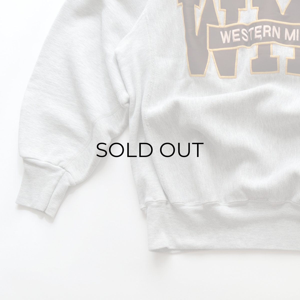 画像4: 80's mvp REVERSE WEAVE style LETTERED CREW NECK SWEAT  "WMU" "MADE IN USA" (4)