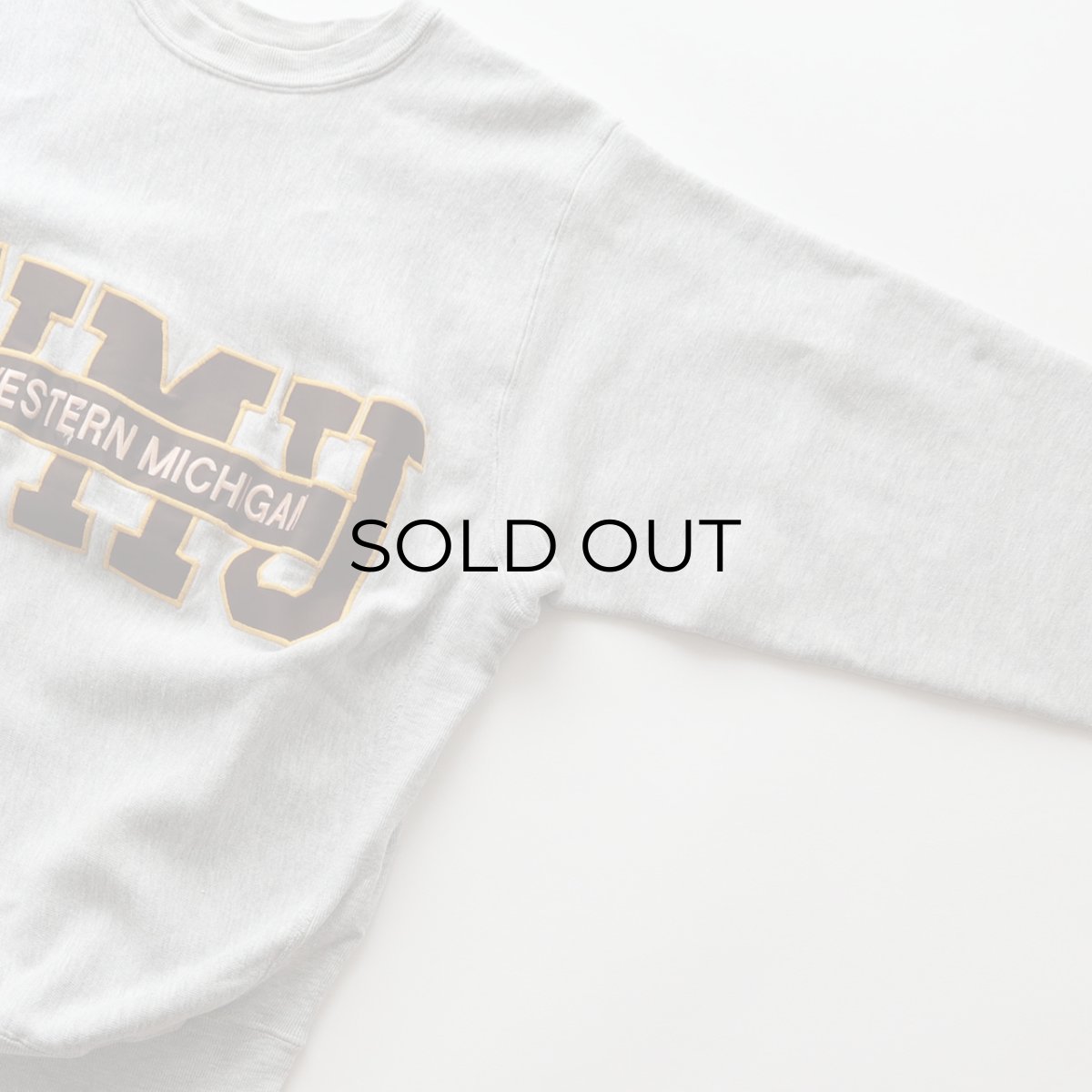 画像3: 80's mvp REVERSE WEAVE style LETTERED CREW NECK SWEAT  "WMU" "MADE IN USA" (3)