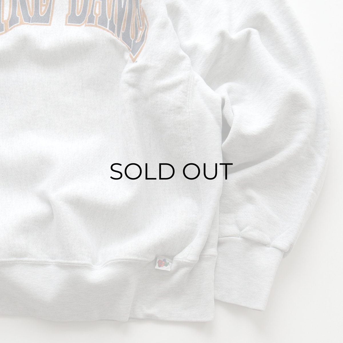 画像4: 90's Midwest Embroidery REVERSE WEAVE style PRINT CREW NECK SWEAT  "NOTRE DAME" "MADE IN USA" (4)