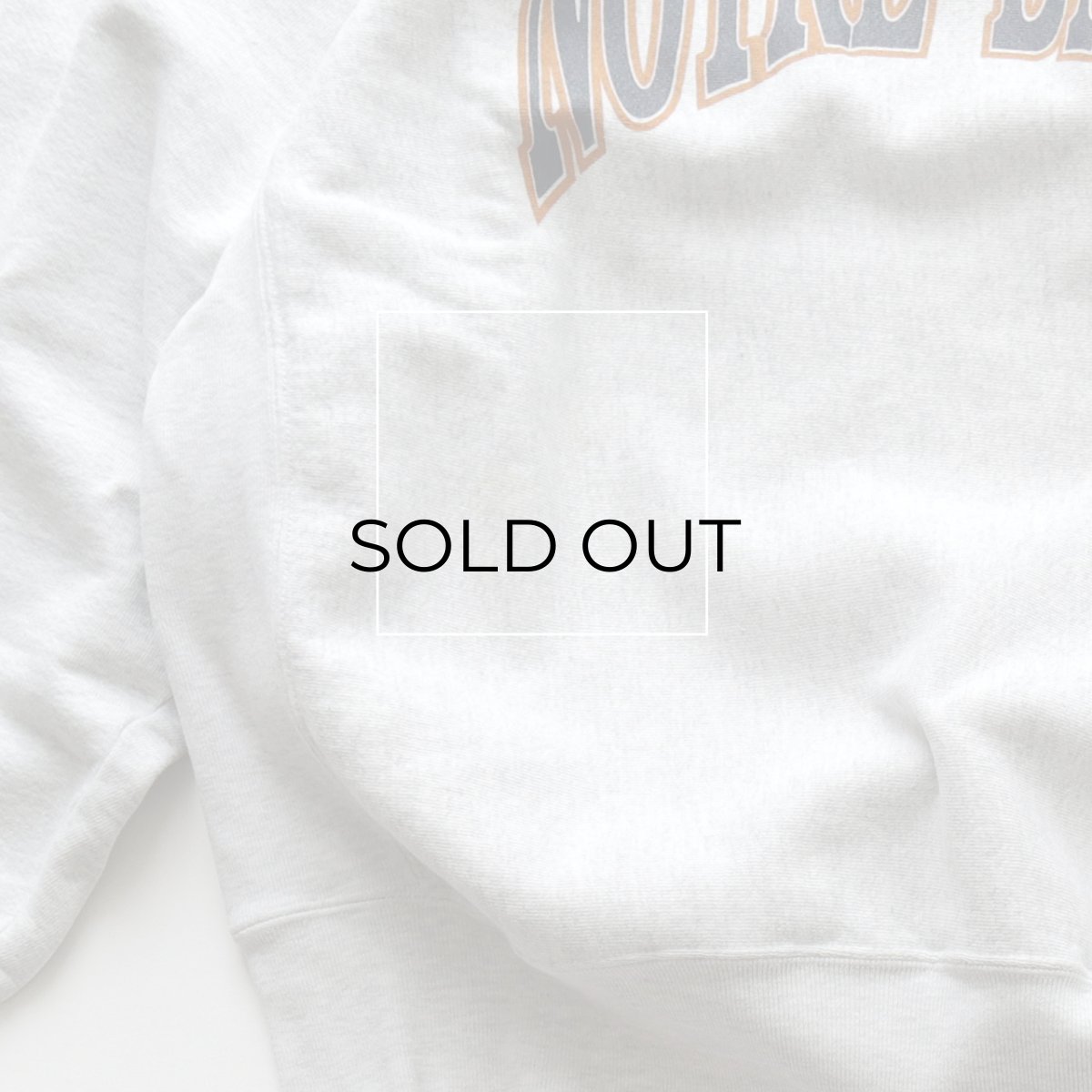画像12: 90's Midwest Embroidery REVERSE WEAVE style PRINT CREW NECK SWEAT  "NOTRE DAME" "MADE IN USA" (12)