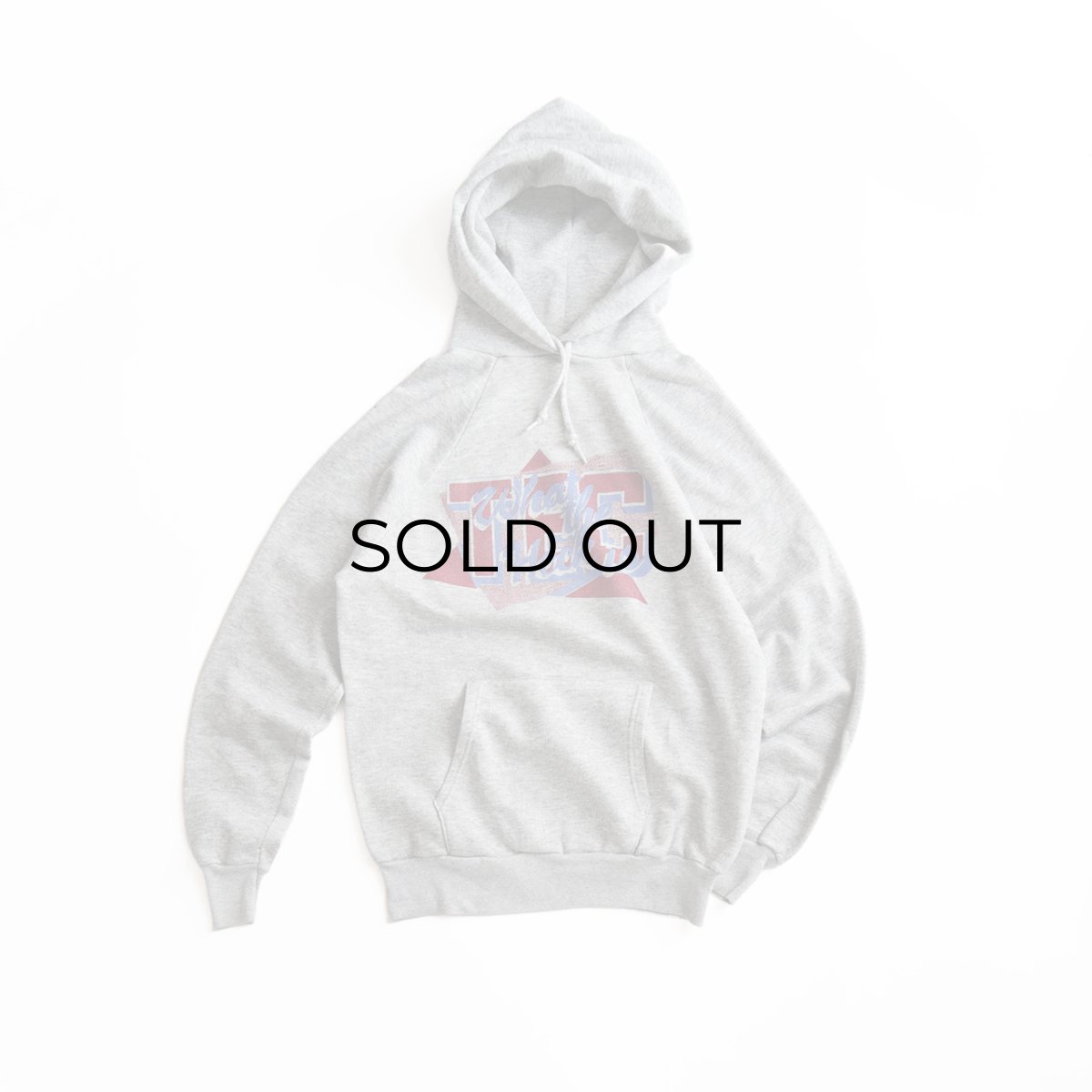 画像1: 80's UNKNOWN BRAND PRINT SWEAT PULLOVER PARKA "TEC What the Heck is" "MADE IN USA" (1)