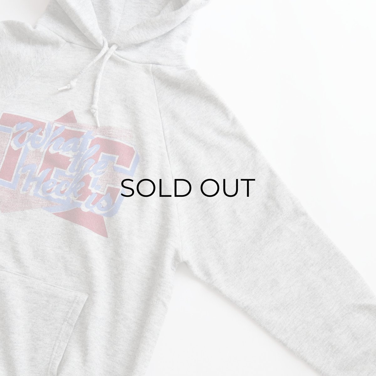 画像3: 80's UNKNOWN BRAND PRINT SWEAT PULLOVER PARKA "TEC What the Heck is" "MADE IN USA" (3)